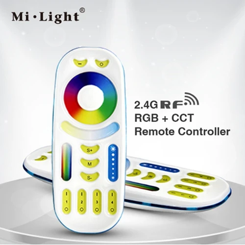 Milight MR16 4 Вт RGBCCT прожектор DC12V Беспроводной затемнения светодиодный лампа RGB+ CCT Светодиодный прожектор умная лампа светодиодный пульт дистанционного управления WI-FI Управление - Испускаемый цвет: Only 1 Remote