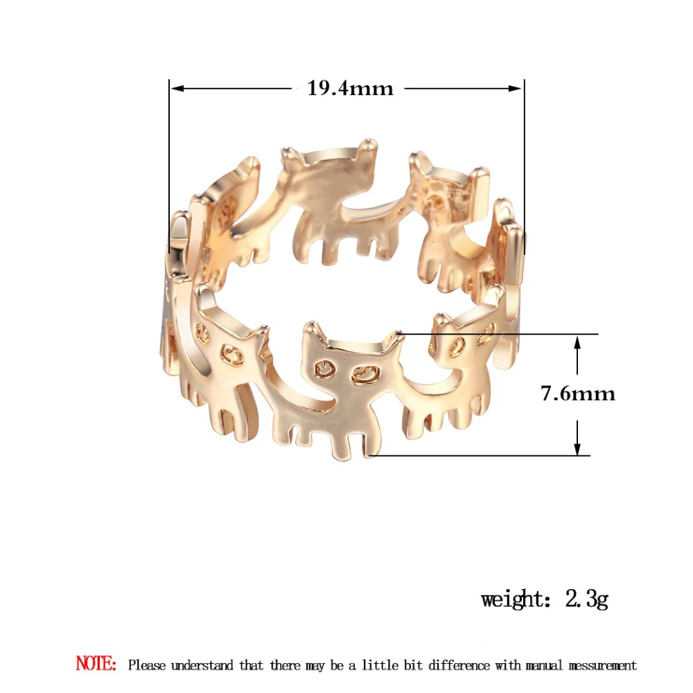 Todorova соединяет кольцо с котом милое модное Ювелирное кольцо с изображением животного для женщин молодых девушек подарки Anel