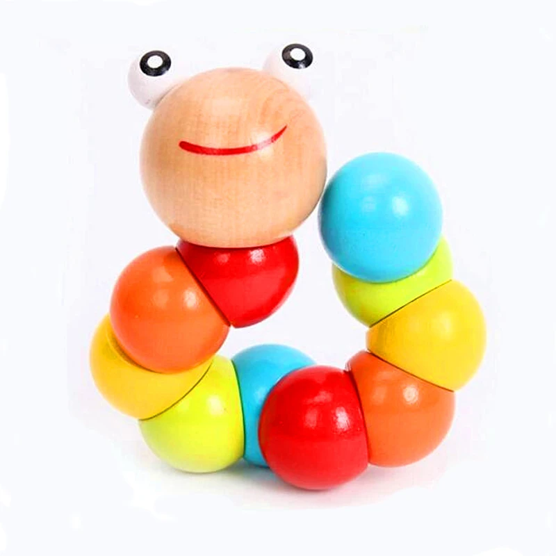 Montessori Toys Educational Wooden Toys for Children Early Learning Baby Exercise Fingers Flexible Twist Insects Montessori Toys Educational Wooden Toys for Children Early Learning Baby Exercise Fingers Flexible Twist Insects