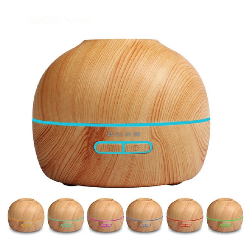 

Aroma Essential Oil Diffuser Ultrasonic Cool Mist Humidifier Wood Grain With 7 Color LED Lights Aromatherapy Mist Maker for Home