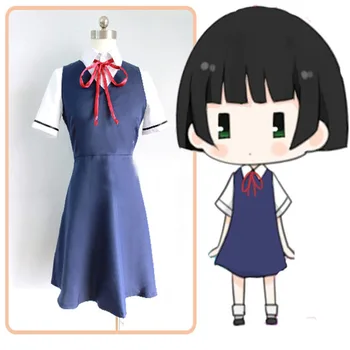 

Full set Kokkuri-san Ichimatsu Kohina suit Cosplay haloween Costume for women anime harajuku vestidos disfraces 3 in1