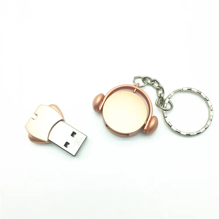 Декоративный металл Флешка мультфильм 32 Гб музыкальный человек USB флэш-накопитель 4 ГБ 8 ГБ 16 ГБ флеш-накопитель музыкальный человек флеш-накопитель U диск+ брелок