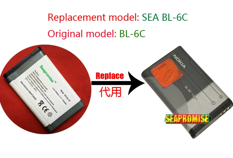 2018 Новинка Оптовая продажа 5 штук в партии батарея BL 6C BL6C для NOKIA 2110 16 2855 3152 6012 6015 6152