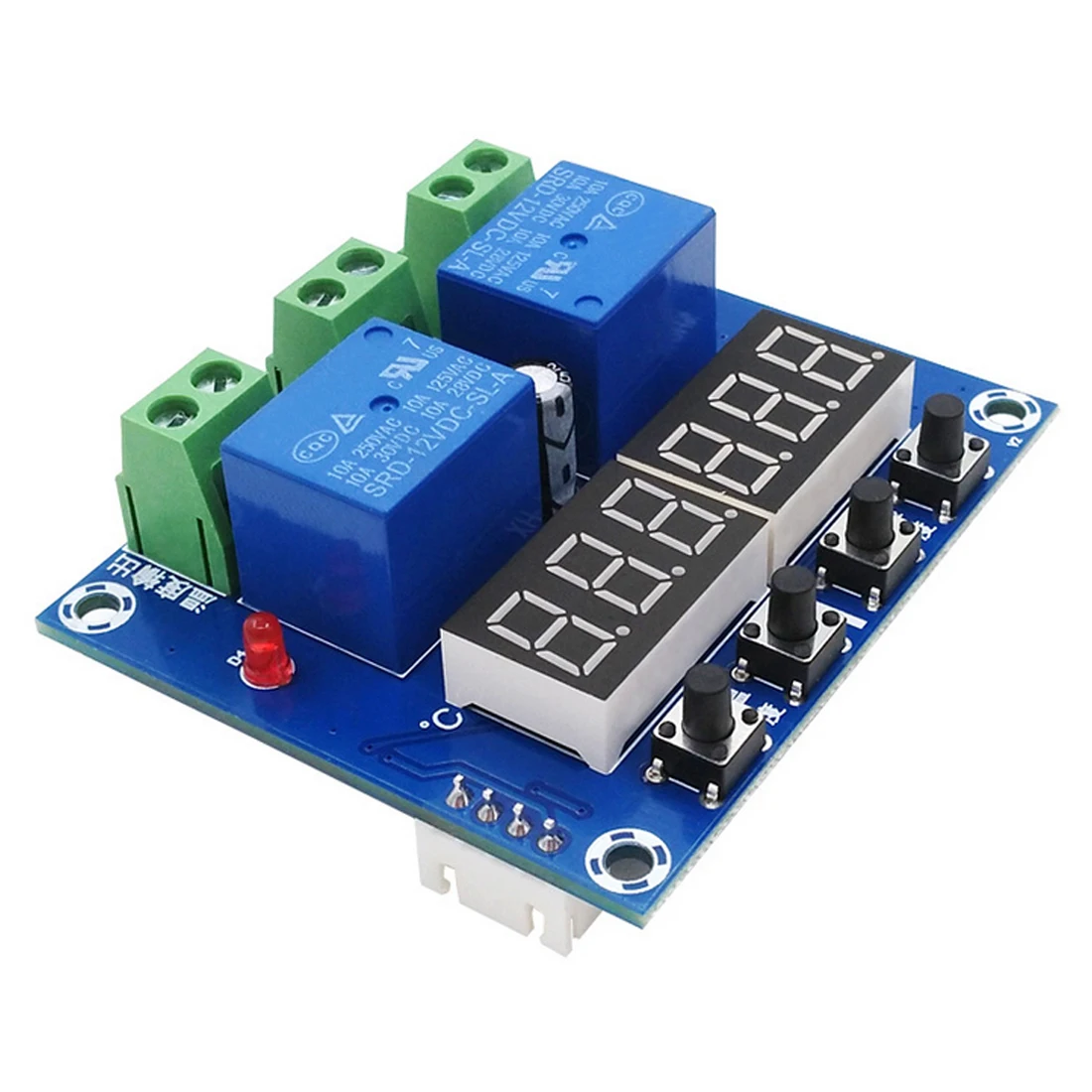 

DC 12V LED Digital Thermostat Temperature Humidity Controller Sensor Control Switch Thermometer Hygrometer Relay