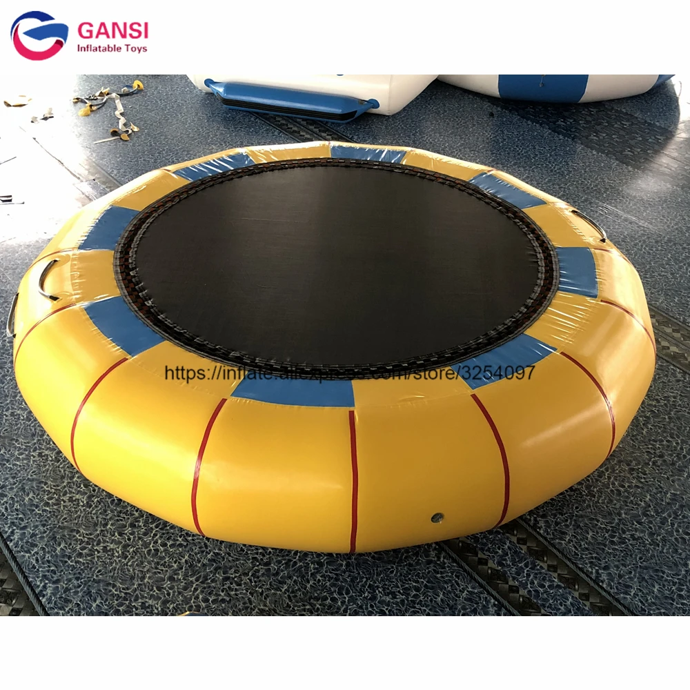 Giant Inflatable Amusement Park Rides Used Water Trampoline Air Bouncer Inflatable Floating Jumping Trampoline wholesale price air trampoline inflatable jumping bed human inflatable water floating trampoline for sea games