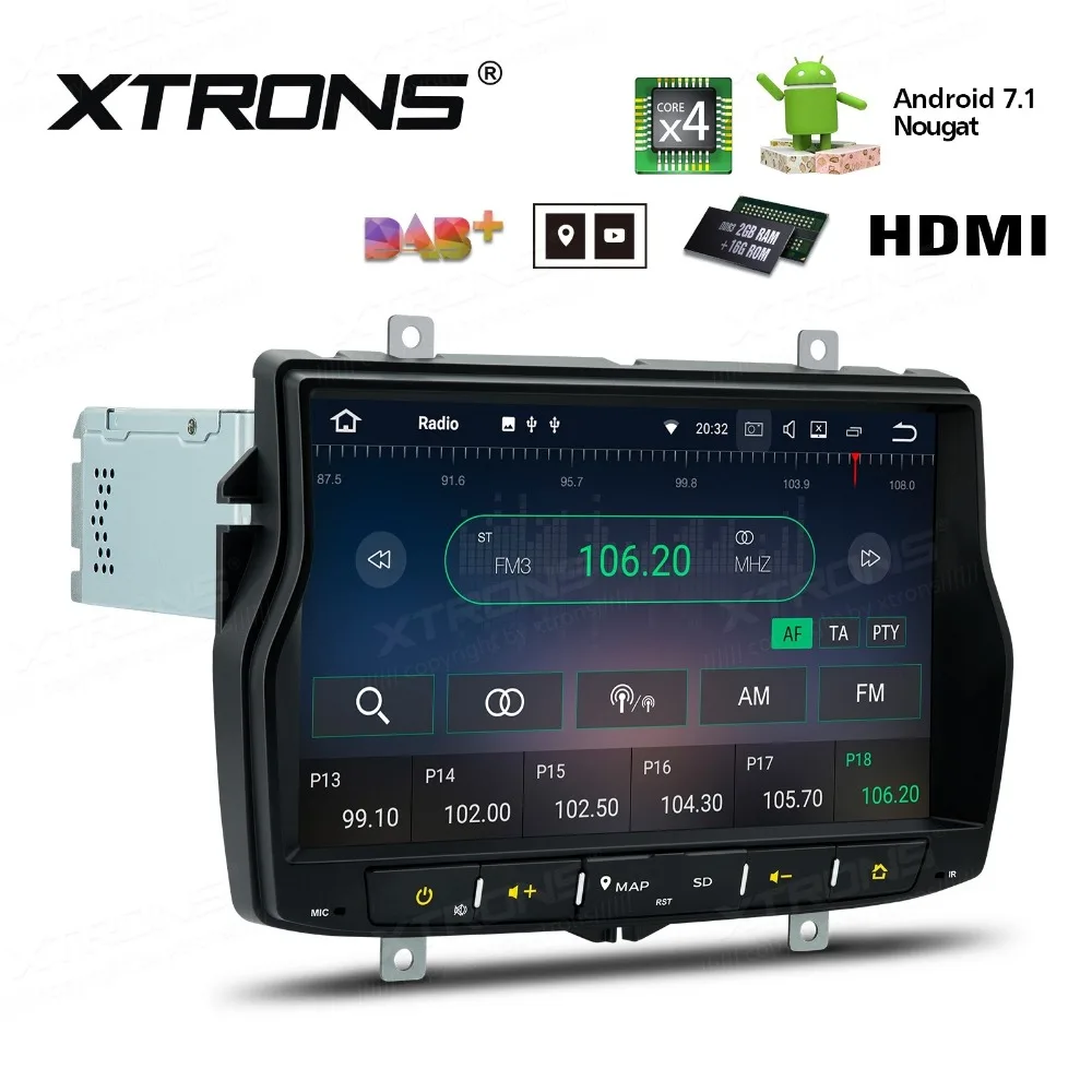 Best 8" Android 7.1 OS Car Multimedia Navigation GPS Radio for Lada Vesta 2015-2018 with 2GB RAM 16GB ROM & Multi-Window View Support 3