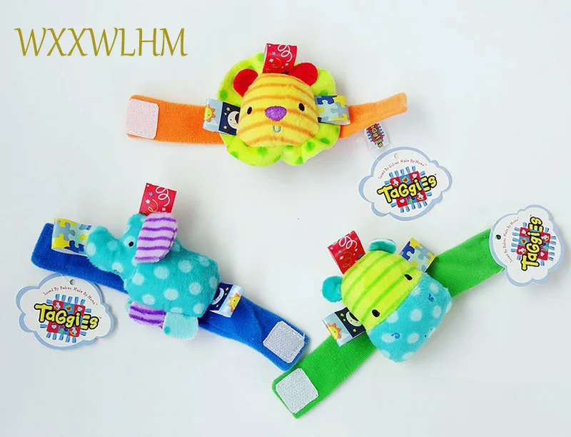 Животных часы с ремешком носок с погремушкой колокол ребенок новорожденный PP Хлопок Мягкие плюшевые игрушки