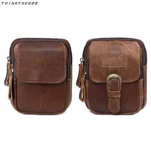 THINKTHENDO, модная новинка, Мужская винтажная Повседневная сумка поясная на молнии для путешествий, для улицы, для телефона, высокое качество
