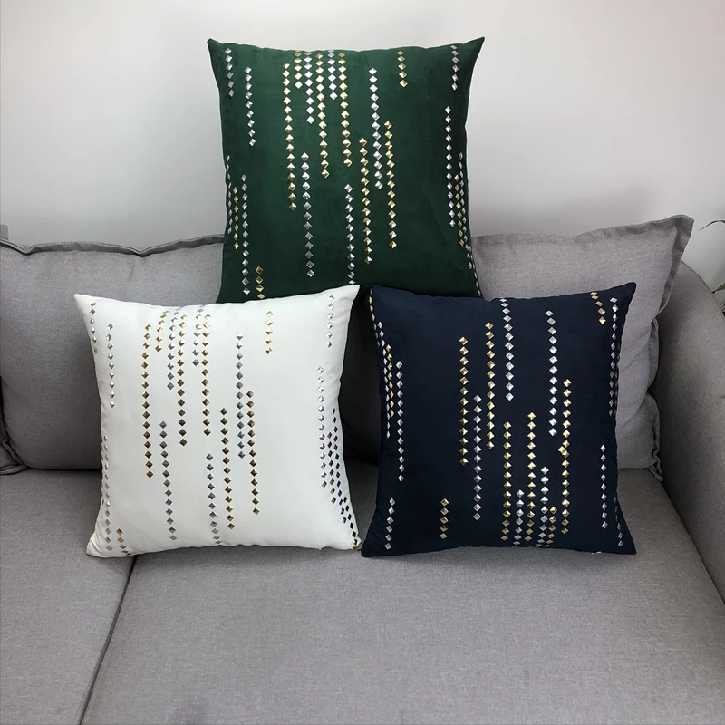 

Comfortable Solid Colors Luxury Velvet Cushion Cover Customize Decorative Throw Pillow Covers Club Company Christmas Gift