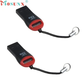 

MOSUNX 2PCS USB 2.0 Micro SD SDHC TF Flash Memory Card Reader Mini Adapter For Laptop Futural Digital F30