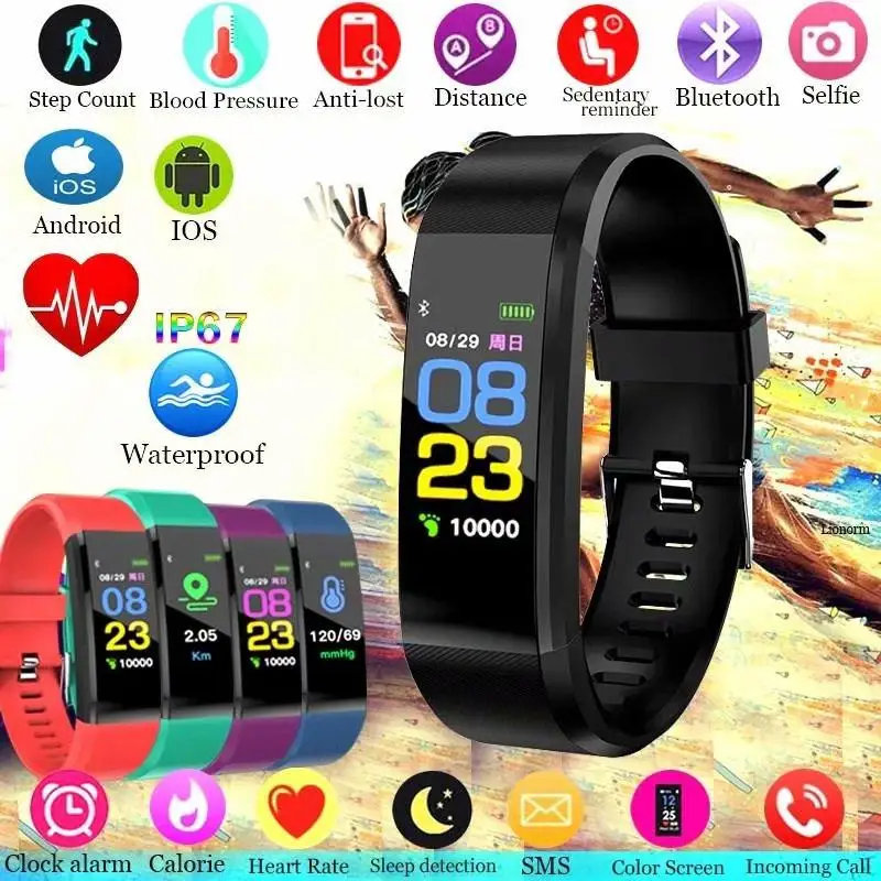 

Smart Watch Bracelet Sports Pedometer Heart Rate Blood Pressure Sleep Sedentary Monitoring Waterproof Digital Watch Sport Wrist