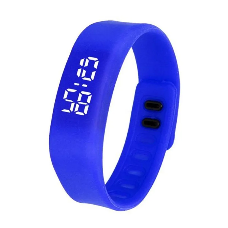

Womens Mens Rubber LED Modern Fashion Watch Date Sports Bracelet Digital Simple Clock Wrist Watch kol saati bayan zegarki *L