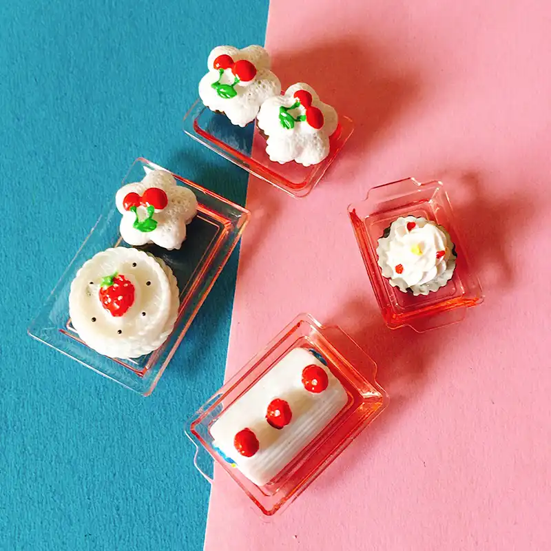 1 pcs morango cereja do bolo/sobremesa/creme/miniaturas de alimentos/bonito/fada do jardim gnome/musgo terrário/bonsai/casa de boneca decoração