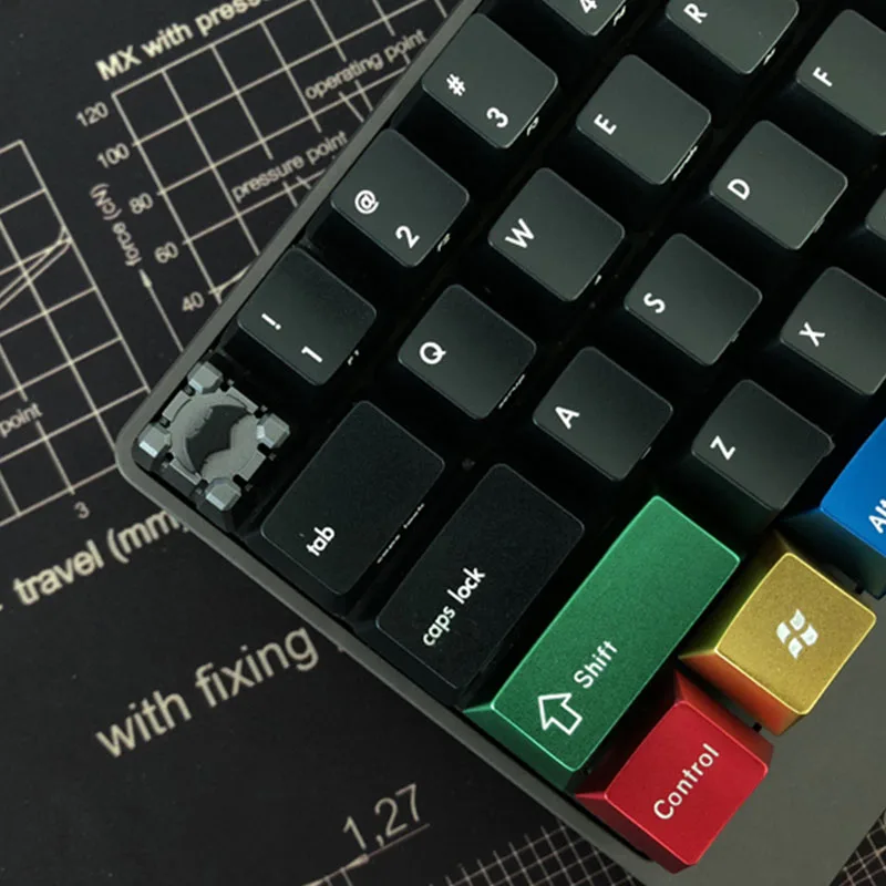 Механическая клавиатура из алюминиевого сплава для Бэтмена Cherry MX, колпачки для ключей, прозрачные колпачки для ключей ESC
