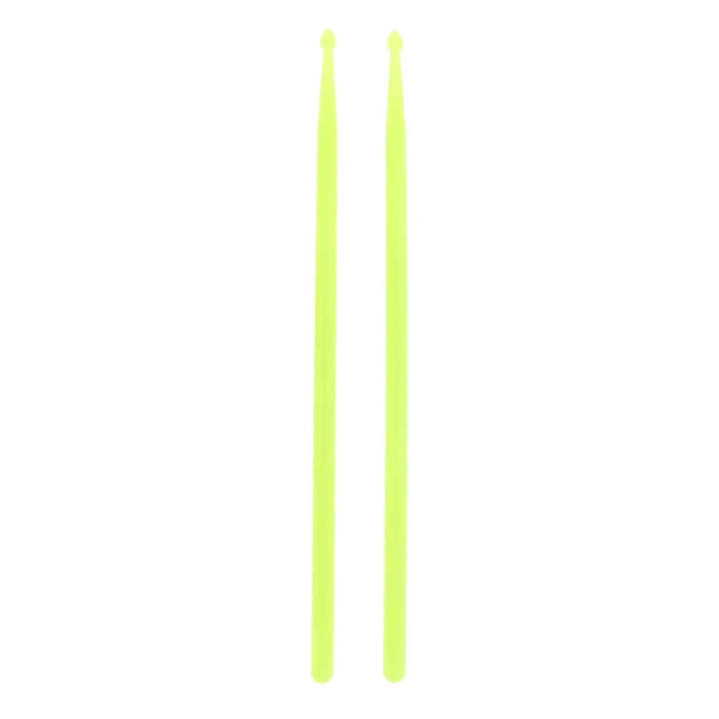 

2PCS Finest 5A Polyester Fiber Drum Sticks Glow In The Dark Luminous Drumsticks for Drum Player