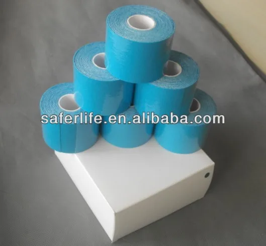 

Elastic kinesiology therapeutic blue orange therapy muscle tape 12pcs a lot 10% Off 5cm x 5m