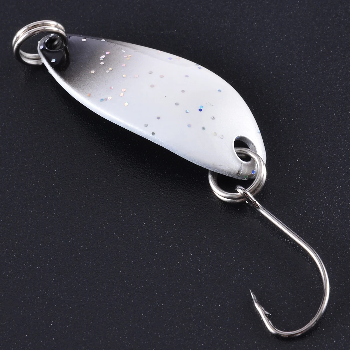 5Pcs 3.3cm/3g Sequin Spoon Fishing Lures Mini Trout Blinker Hard Baits Crankbait Artificial Baits Fishing Tackle Accessories