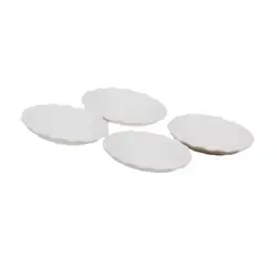 4 шт./упак. белый круглый рифленая тарелки 1/12 кукольный домик миниатюрная посуда набор