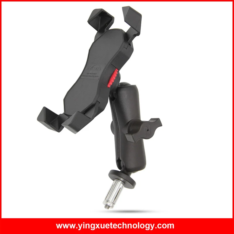 New Arrival Aluminum Alloy Motorcycle Handlebar Clamp Mount Cell Phone Holder Stand for 4 6 Inch