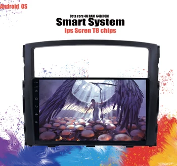 

9 inch Android 10.0 car dvd gps navigation For Mitsubishi Pajero 2006-2011 4G LTE SIM Carplay multimedia radio dvd system