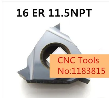 

10pcs 16ER 11.5 NPT Threaded Inserts Indexable Tungsten Carbide Threading Lathe Inserts for Threaded Lathe Holder