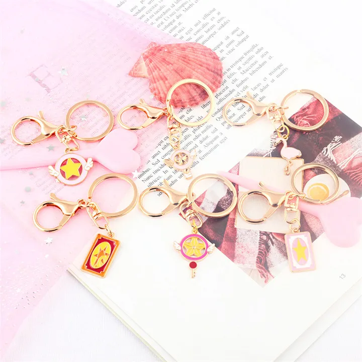 1.1   Creative Cartoon Keychains Heart Flamingo Unicorn Keychain Keyholder Animal Pendant Kaychain For Women Fashion Jewelry Keyring