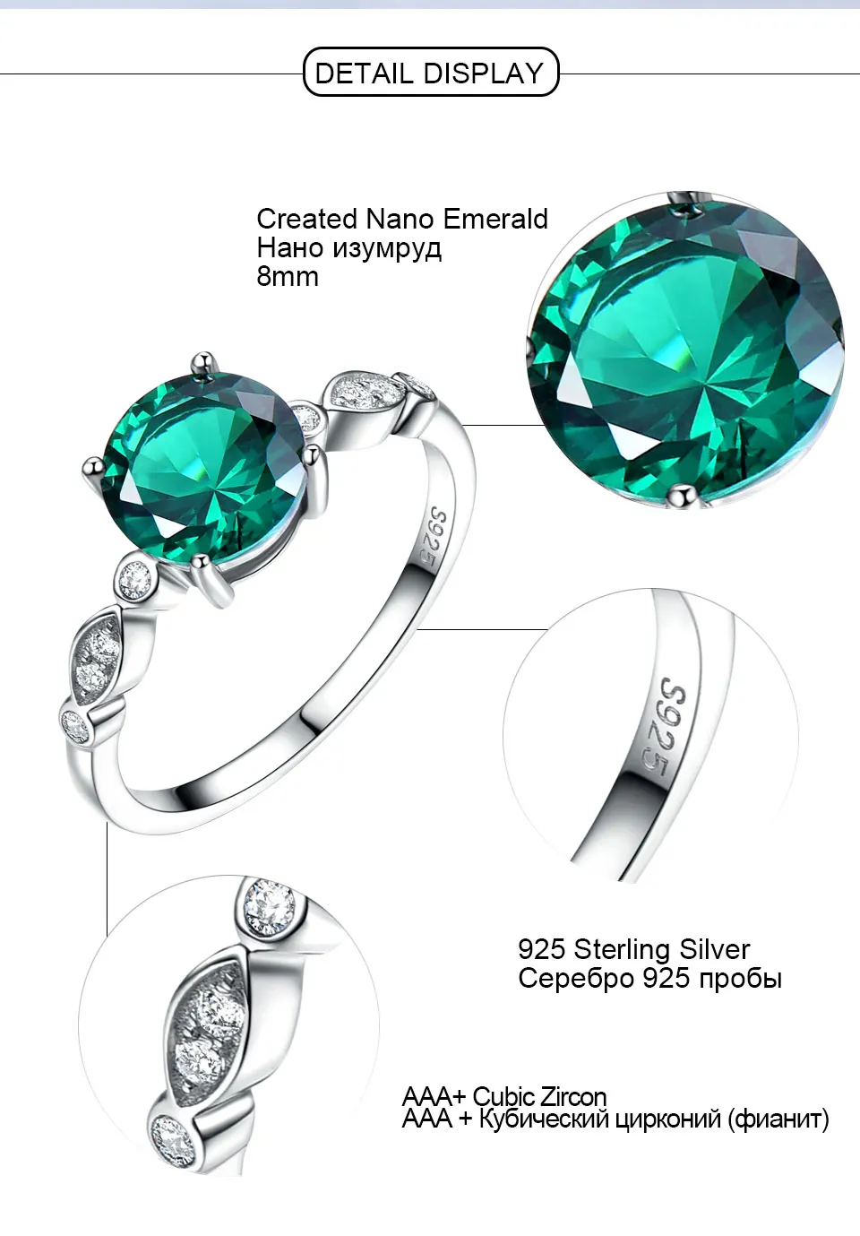 UMCHO-Emerald-sterling-silver-rings-for-women-RUJ016E-1-PC_05