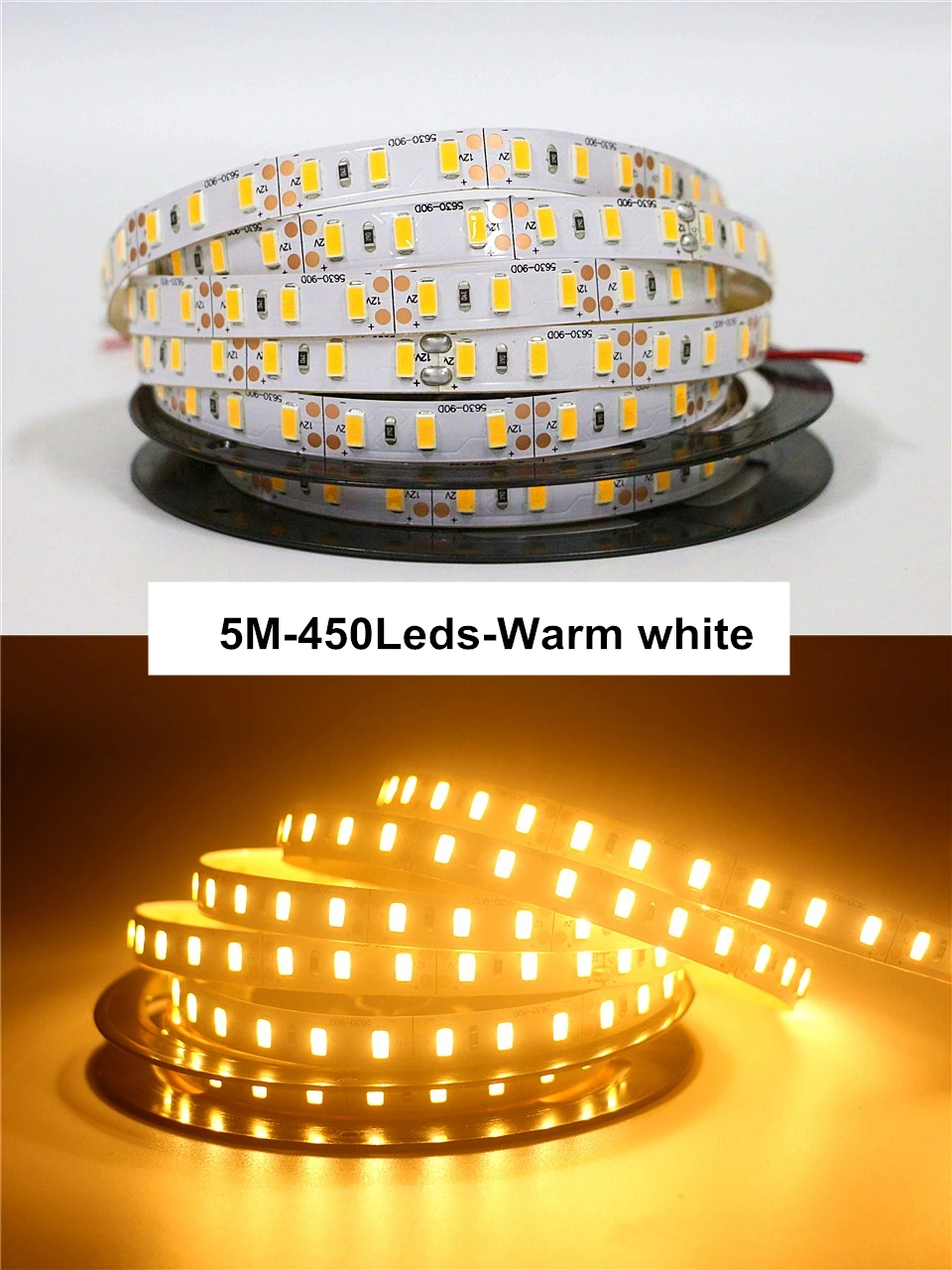60/90/120 светодиодов/м SMD 5730 Светодиодная лента 5630 гибкий свет 5 м Диодная DC 12 В не