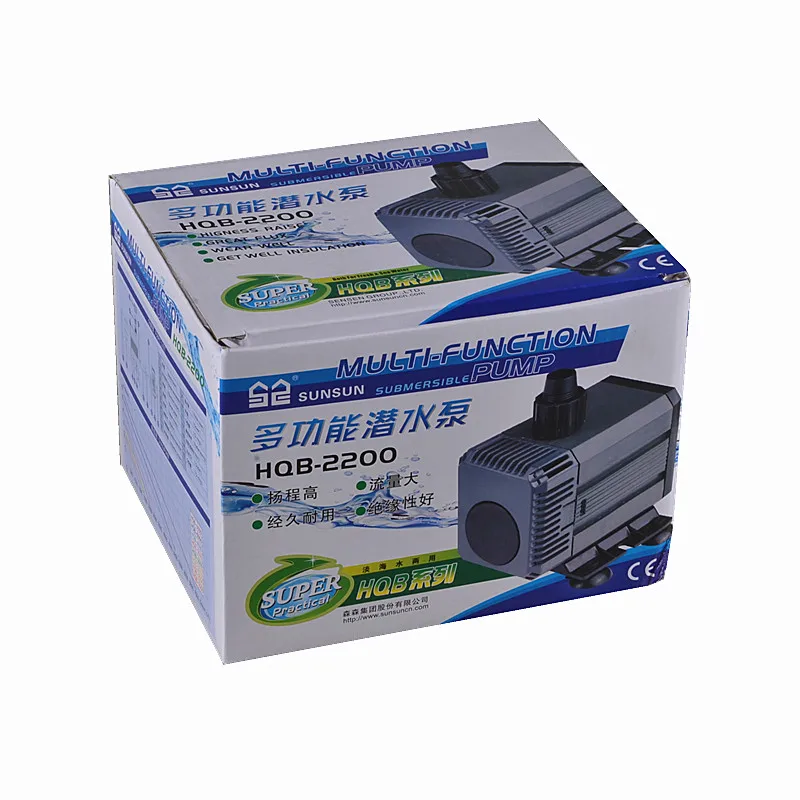 40W 1900L/H HQB 2200 SUNSUN Multi function Submersible Aquarium Water