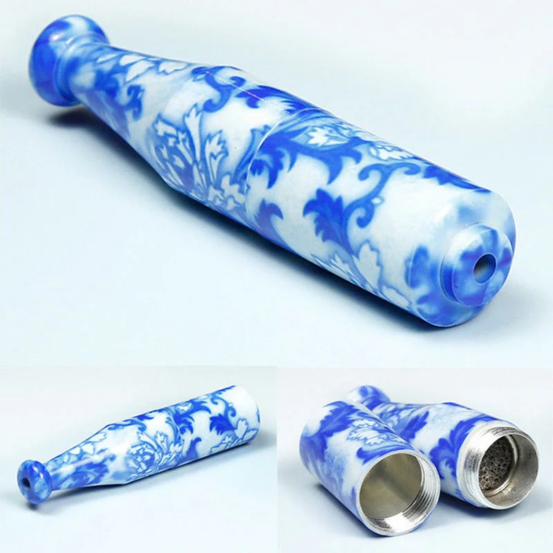 

1pc Portable Smoking Pipe Herb Tobacco Pipes Mini Ceramic Chinese Cigarette Pipe 2019 Weed Grinder Smoking Accessories Dropship