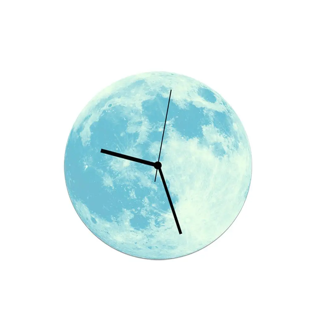 30 см креативные Светящиеся Настенные часы лунный свет светящиеся настенные часы современный дизайн детские часы с подвеской Декор детской комнаты - Цвет: F