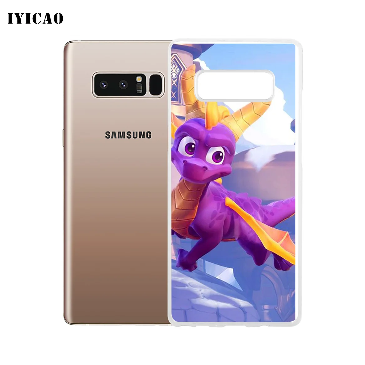 Мягкий силиконовый чехол IYICAO Spyro The Dragon для Samsung A5 A6 Plus A7 A8 A9 J3 J5 J7 Note 8 9 из