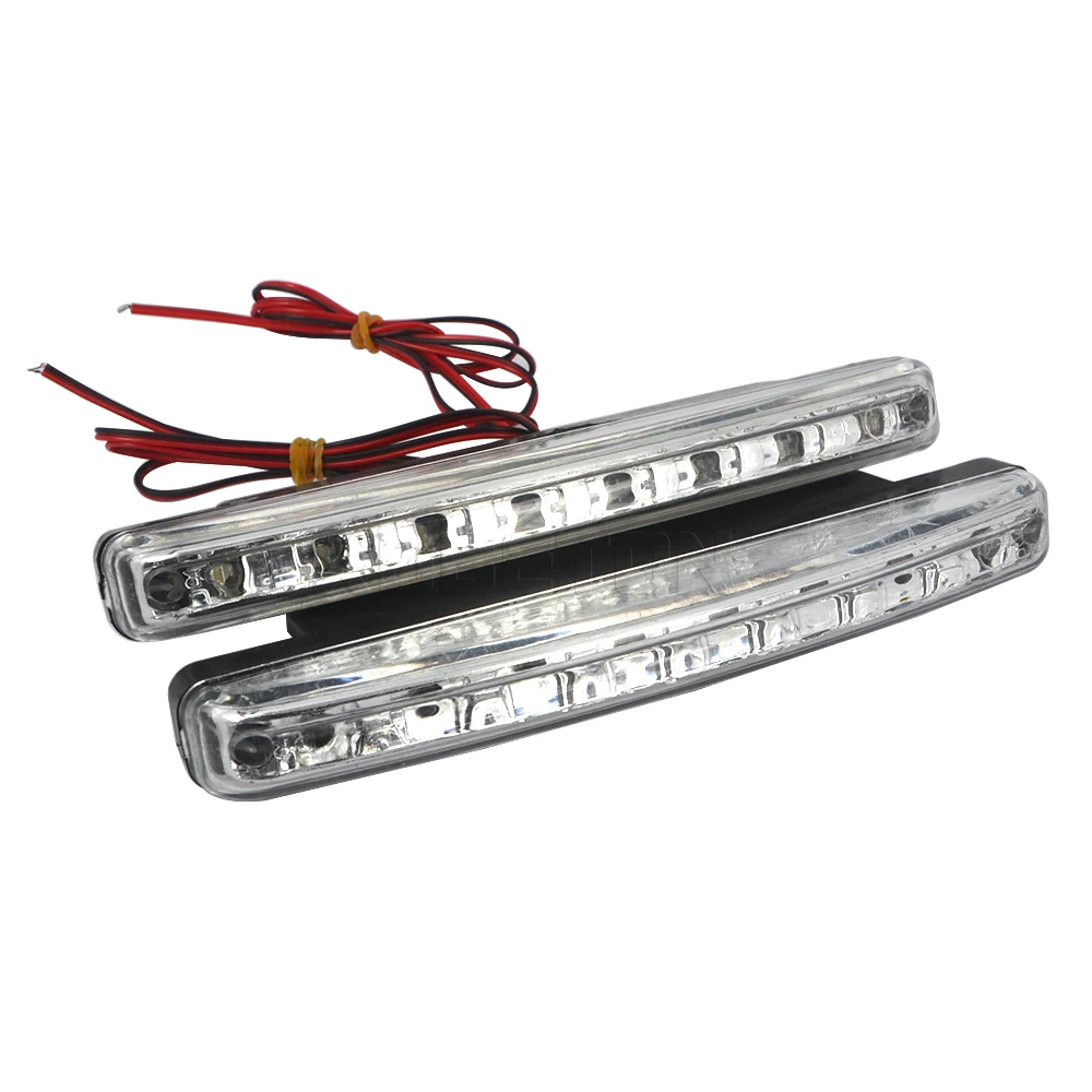 

2pcs Bar LED 12V Car Light Daytime Driving Running Light Front Fog DRL Head Lamp Fog Lamps Waterproof White Light car styling