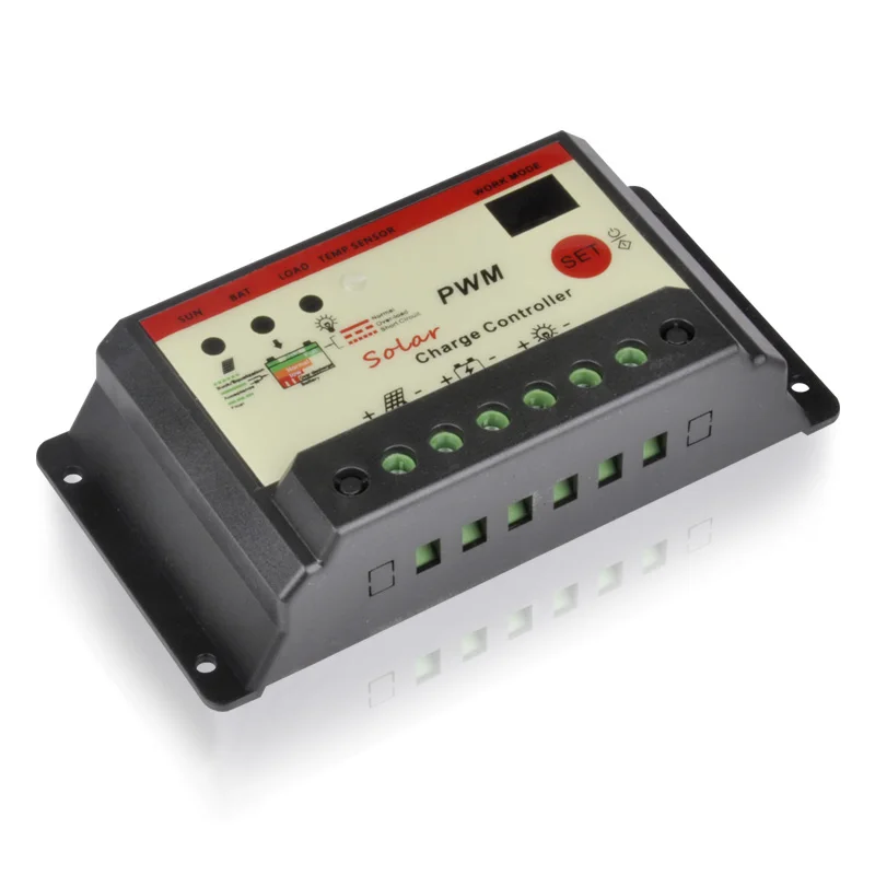 

2017 hot sale 10A PWM solar panel controller 12V/ 24V Solar Panel Charge Regulator Solar Charge Controller