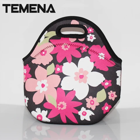 Bolsa de Franja Bolsas de Isolamento para Mulher Neoprene Lancheira Térmica Bolsa Térmico Almoço Alb394d 100%