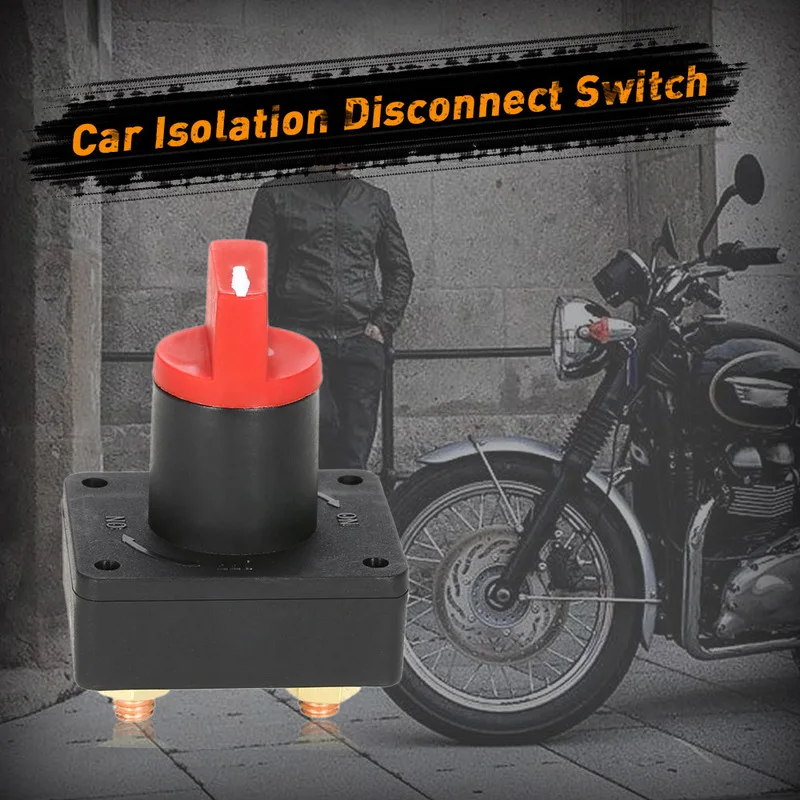

60V 100A Vehicle Auto Car Truck Boat Battery Isolator Disconnect Cut Off Switch with Removable Key Car Accessories Auto Parts