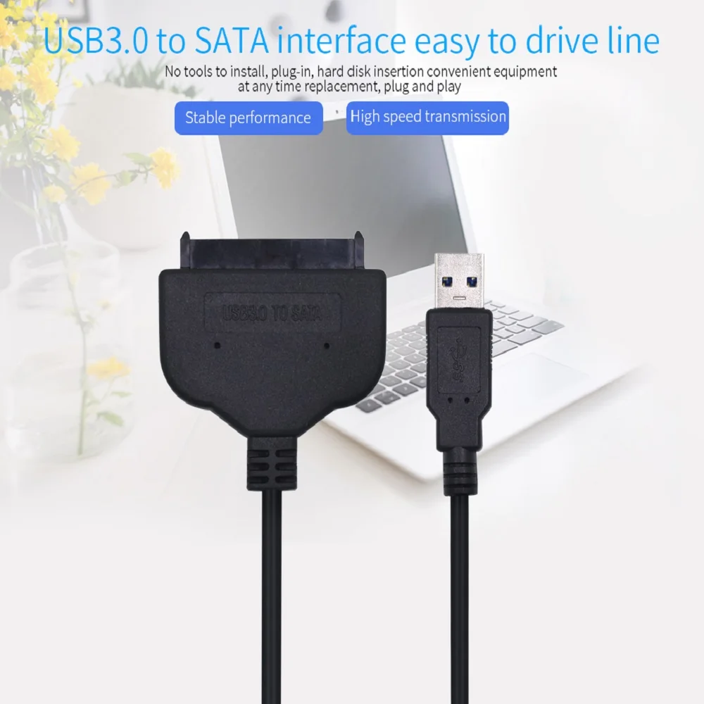 TISHRIC Новый SATA к USB 3 0 конвертер кабель для 2 5 дюймов HDD SSD DVD жесткий диск/диск