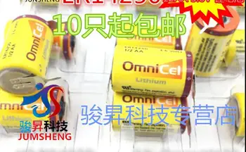 

10PCS North America ER14250 1/2AA 3.6V lithium battery 14250 with solder feet