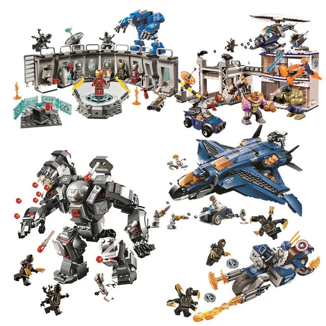 2019 Marvel Avengers Endgame Infinity War Super Heroes Series Assemble Building Blocks Bricks Kids Toys Compatible With