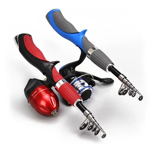 Сверхтвердая Удочка из углеродного волокна для ловли нахлыстом, набор рыболовных снастей с катушкой - изображение