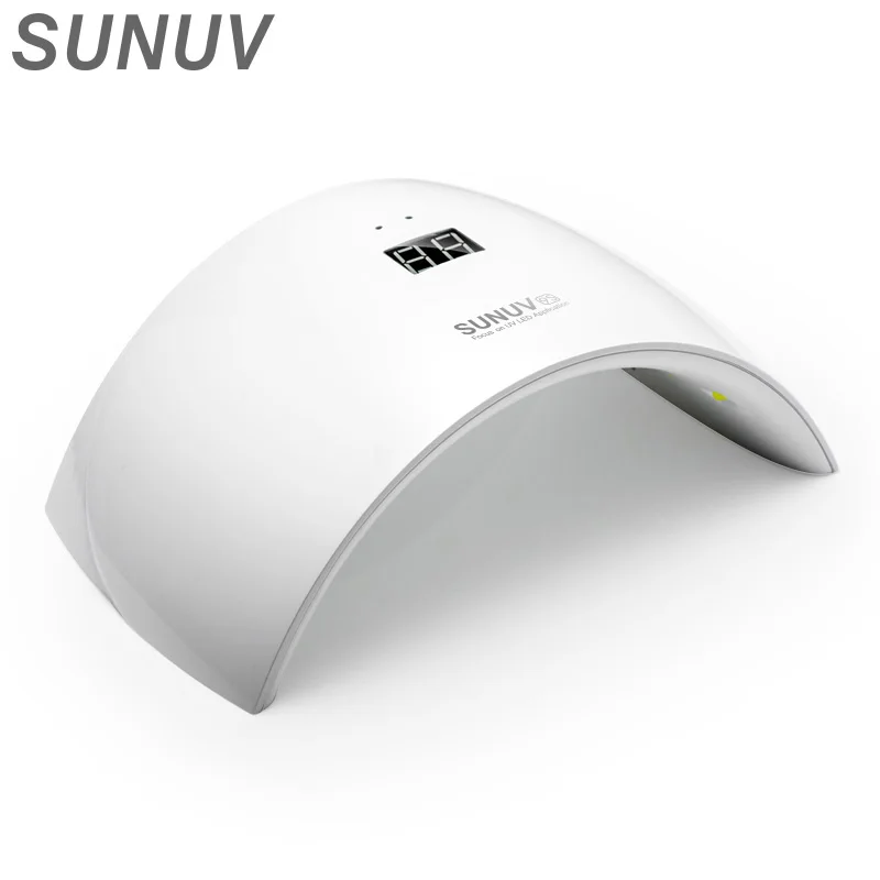 Новый 24 Вт Сушилка для ногтей sunuv SUN9S белый свет УФ лампа с инфракрасным Сенсор