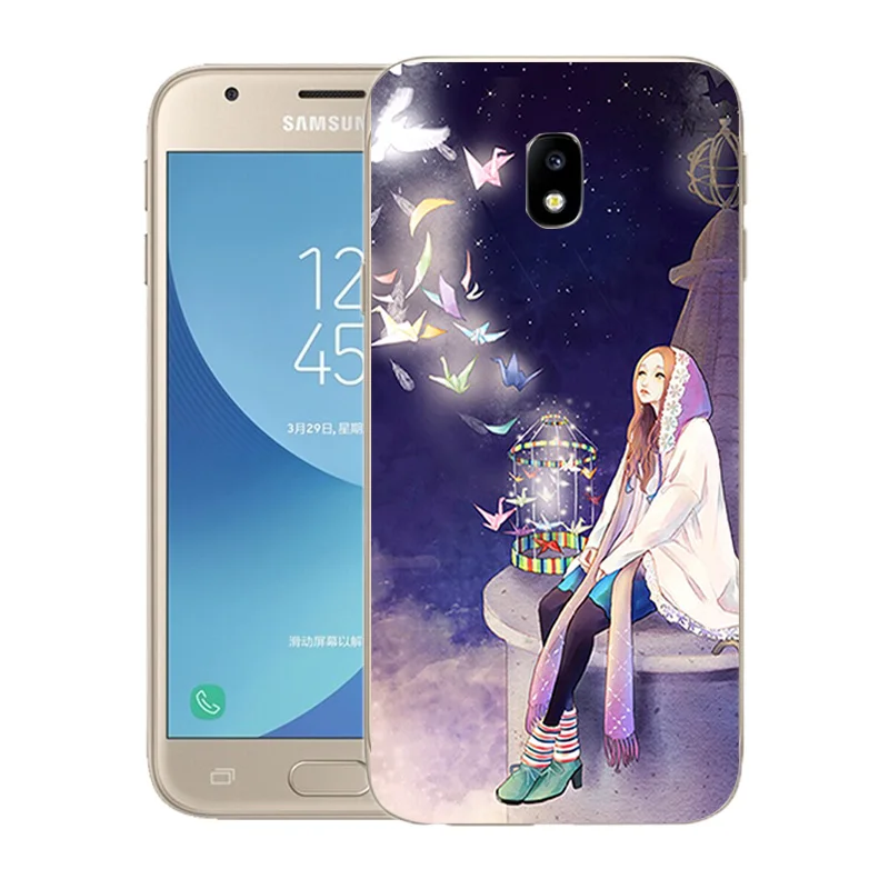 Мягкий силиконовый чехол для телефона Samsung J3 2017 J3(7) с принтом Galaxy J330F DS 5 0 дюйма