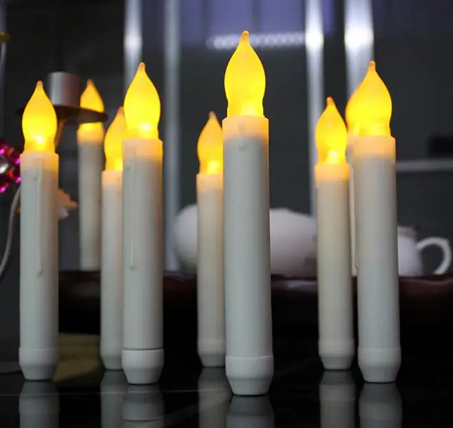 dance led electric long candle light flameless candles battery operated candle christmas lights