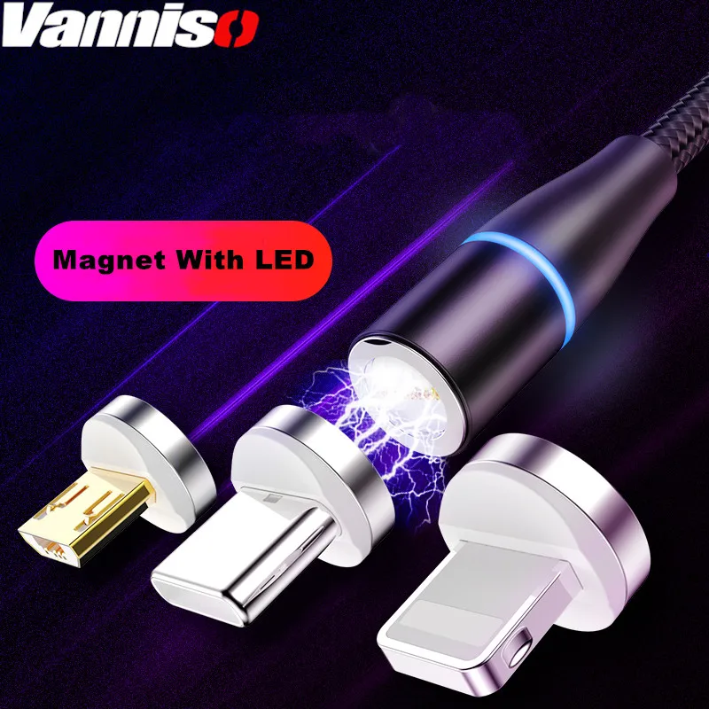 

3A Magnetic Cable Micro usb Type C Fast Charging cable For Samsung S8 huawei xiaomi iphone Phone Microusb Magnet Charger usb c