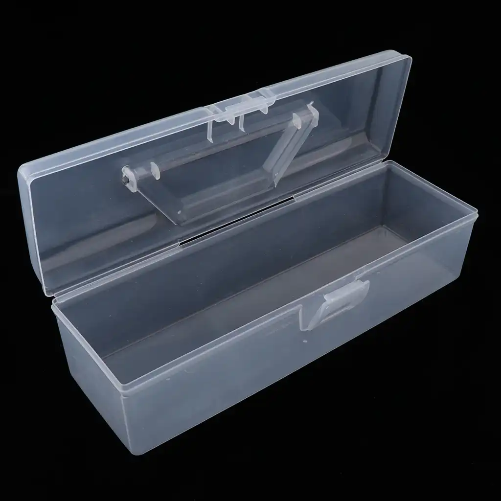 Plastic Clear Suitcase Storage Box Display Case Fits for 1//6 12inch Dolls