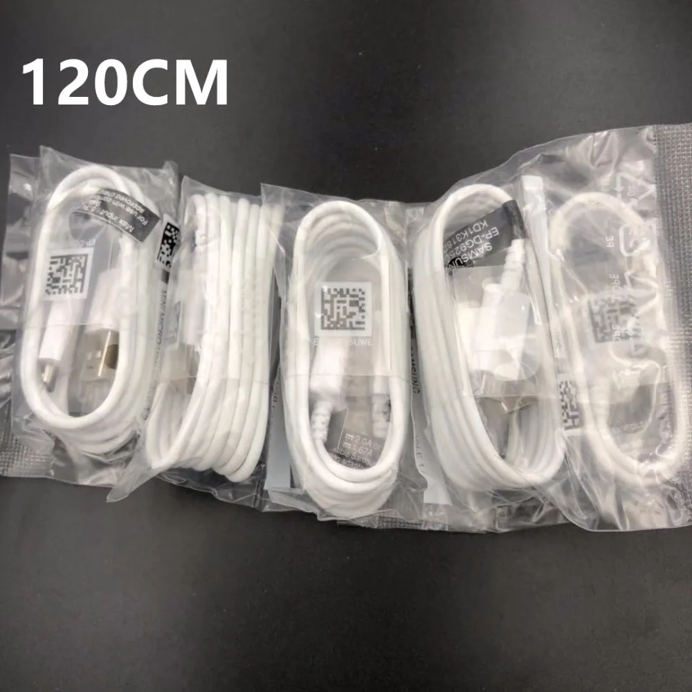 

10Pcs/Lot,100% Original 1.2m Micro USB Fast Charger Cable Data Sync fast charging for Samsung Galaxy S6 S7 Note 4 5 Edge S4