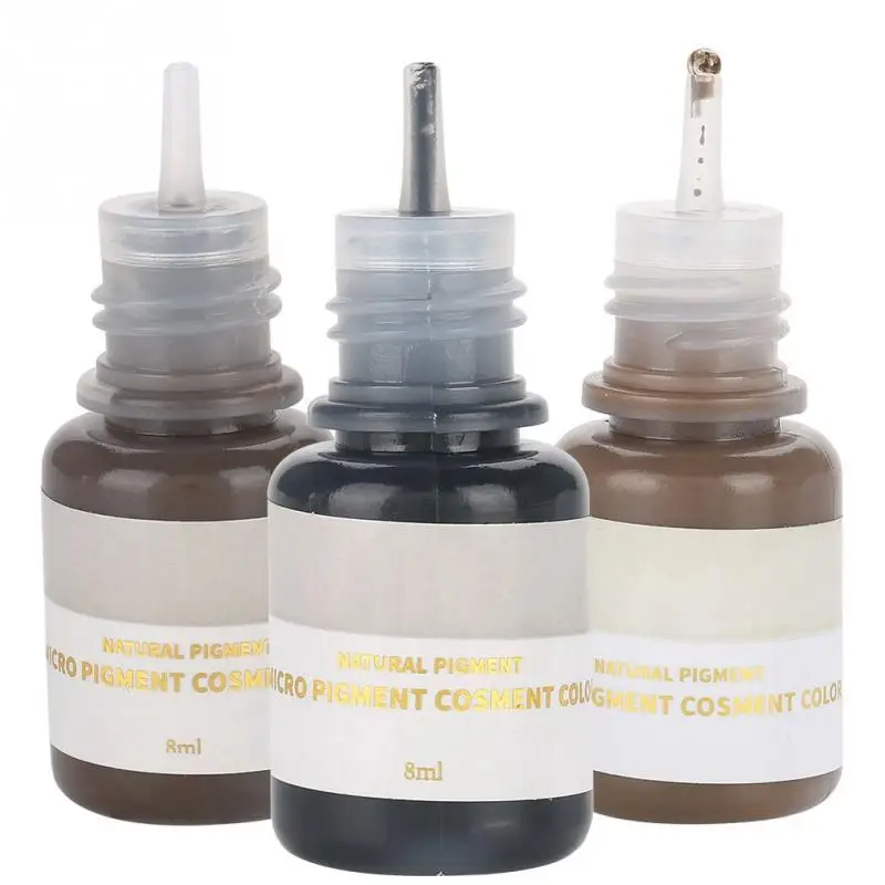 

1pcs 8ml Microbalding Pigment Tattoo Ink Colors 3d Embroidery Accessories Permanent Makeup for Eyebrow Lip Eyeliner Tattoo Kit