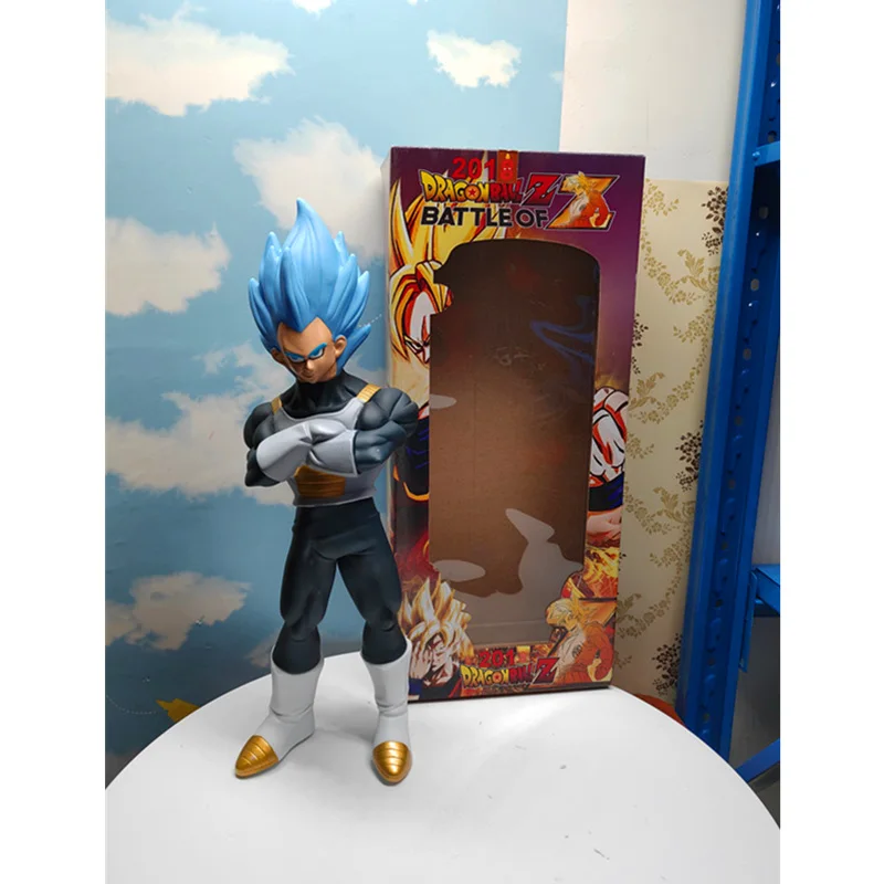 

16 Inches Dragon Ball Z Battle of Super Saiyan Vegeta Can make a sound version PVC Action Figure Collectible Model Toy Box 40cm
