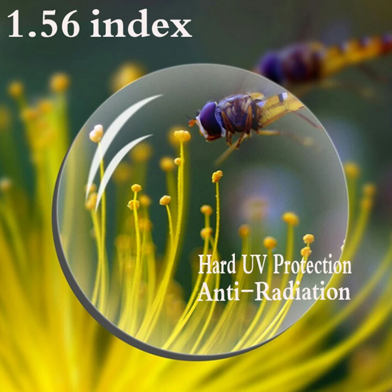

1.56 Index Aspheric Prescription Lens CR-39 Myopia Presbyopia Lens Hard UV Protection Glasses Lens Anti-Radiation 2 PCS RS067