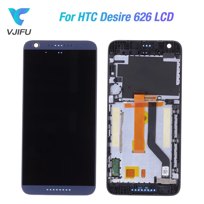 

Dual Sim For HTC Desire D626 LCD Display Touch Screen Digitizer Assembly Phone Replacement Parts For HTC 626G Screen with frame